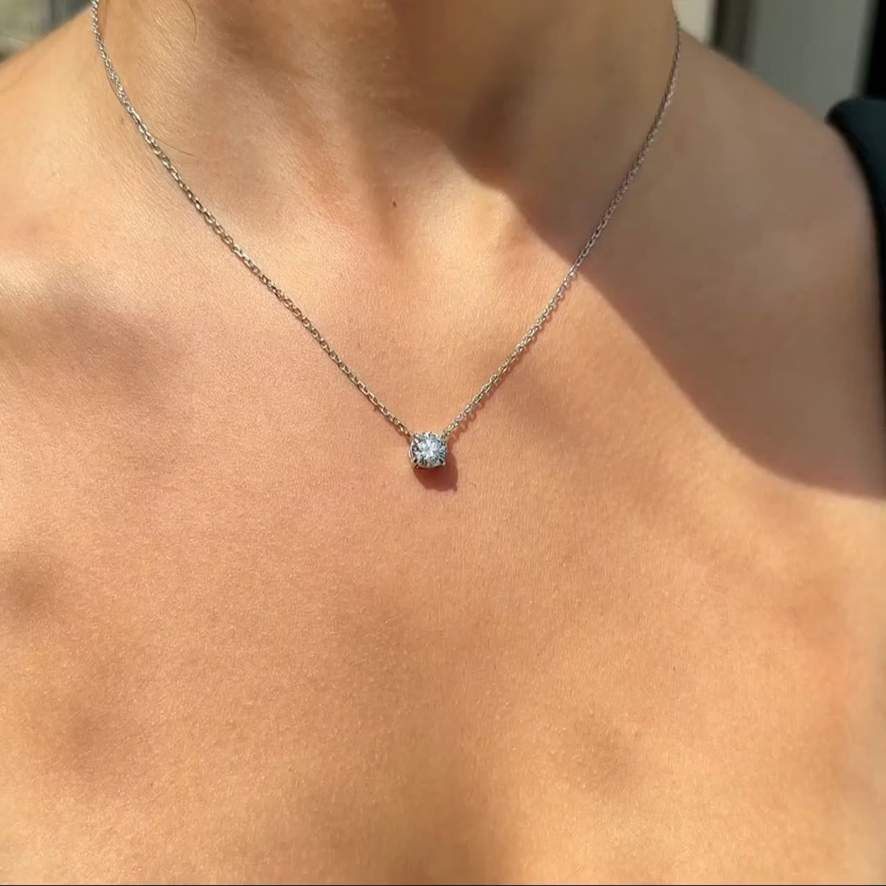 Classic Round Cut Pendant – London Diamonds - Main Image