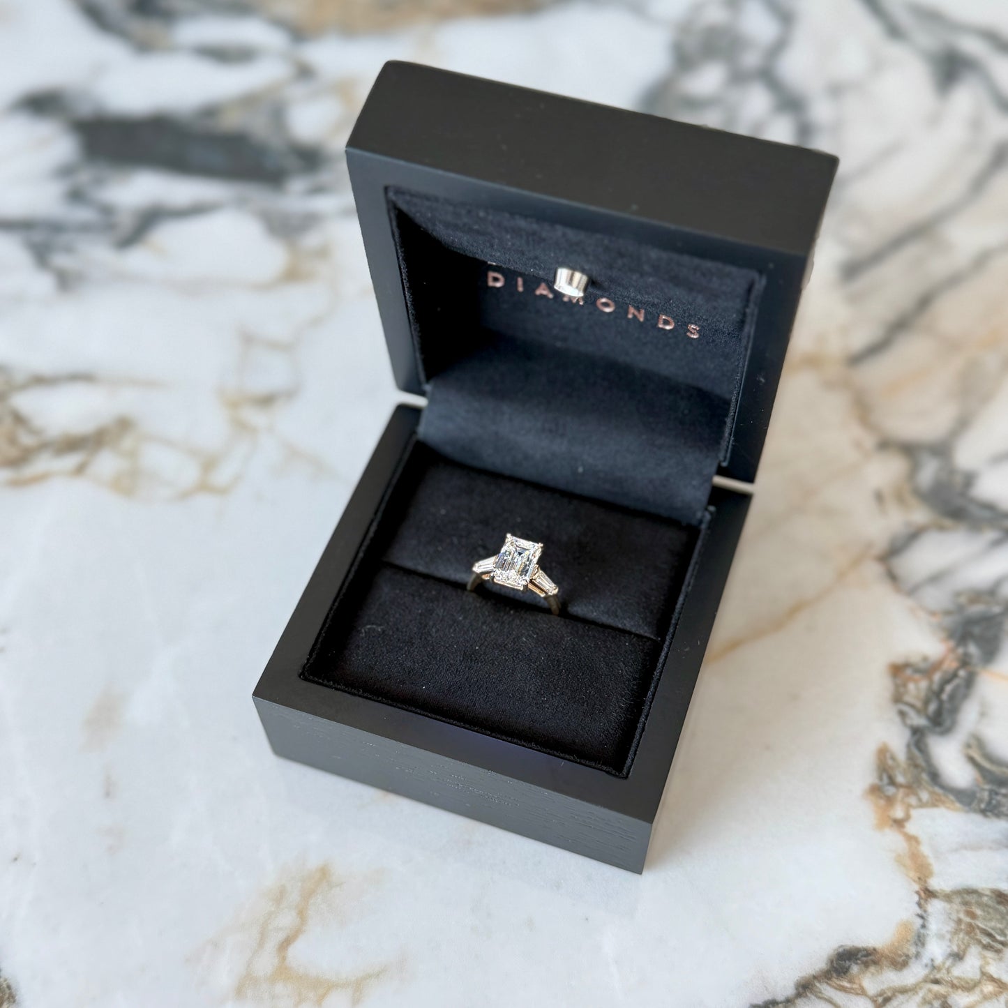 London Diamonds Classic Emerald and Tapering Baguettes - 3ct+ (9.5mm+, D/E & VVS)