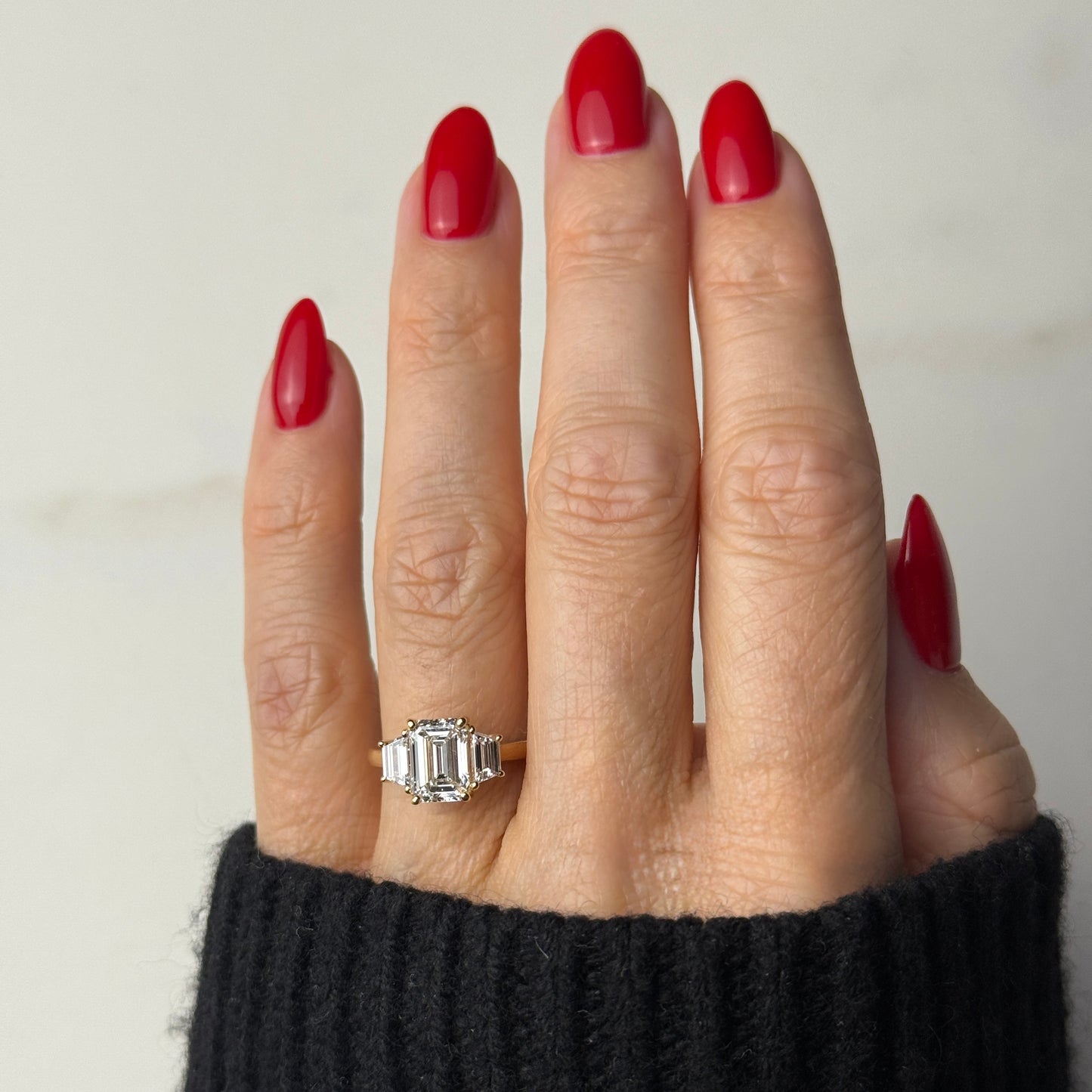 Classic Emerald and Trapezoids - 1.80ct+ (8.3mm+, D/E & VVS)