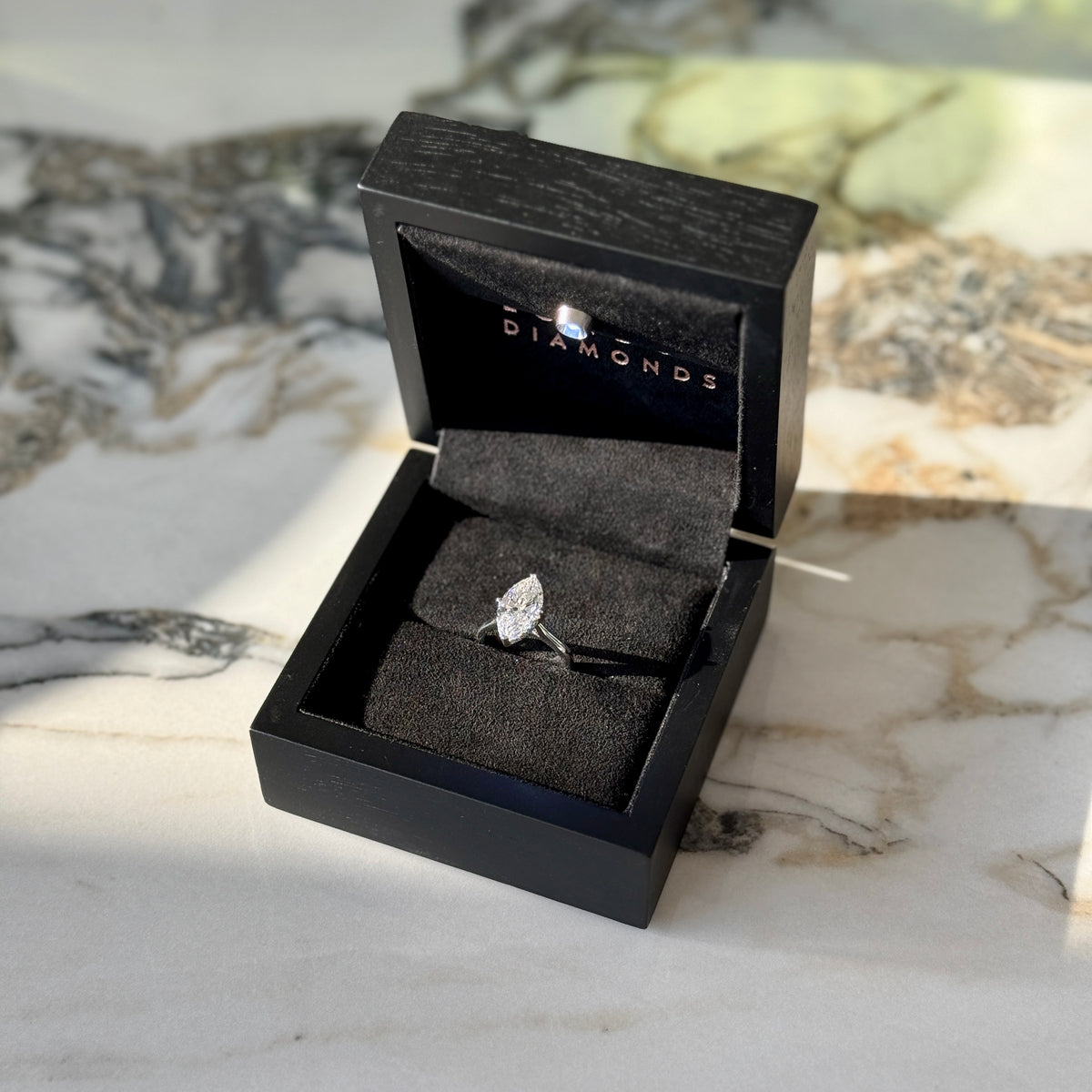 Classic Marquise Cut Hidden Halo - 3ct+ (14mm+, E/VS1+)