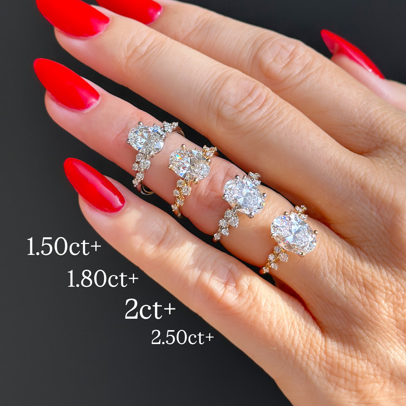 Classic Pretty Oval Ring - 2.50ct+ (10.5mm+, D/E & VVS)