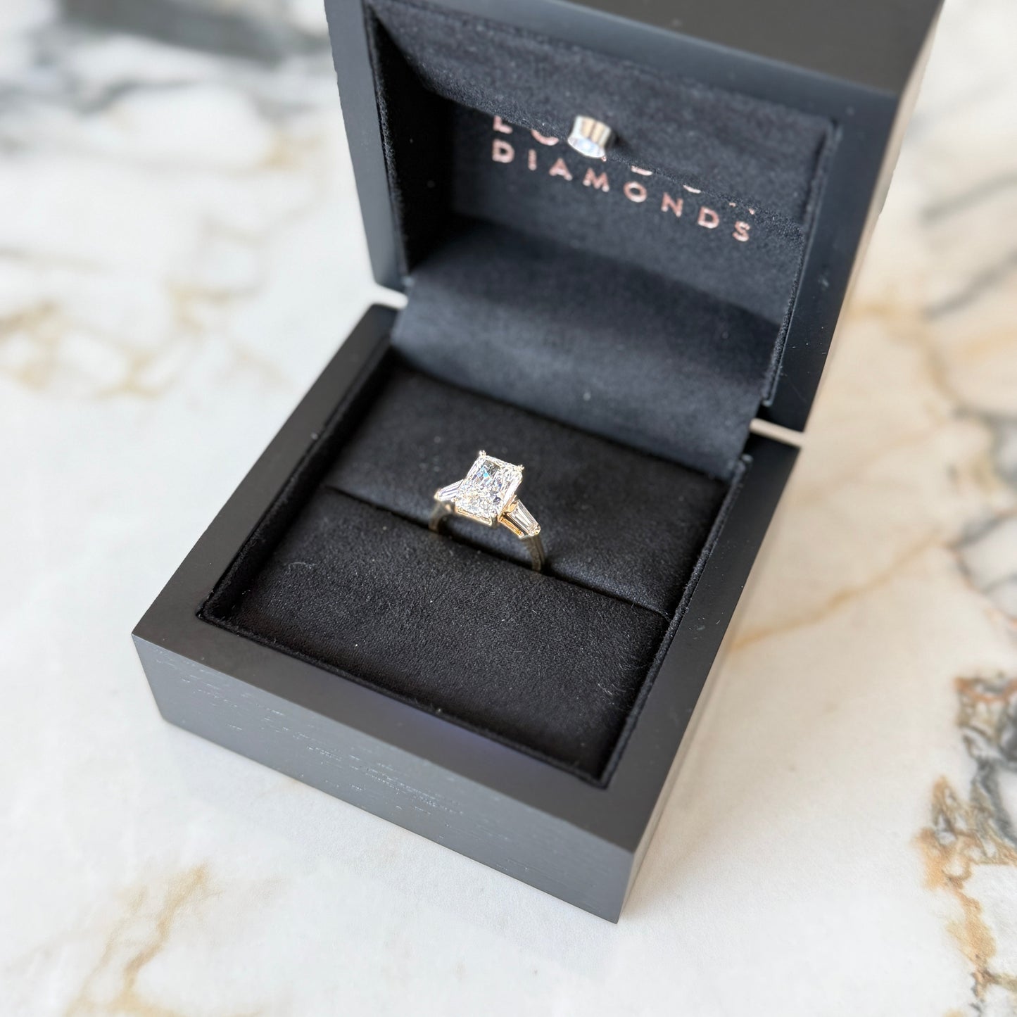 London Diamonds Classic Radiant and Tapering Baguettes - 3ct+ (10mm+, D/E & VVS)