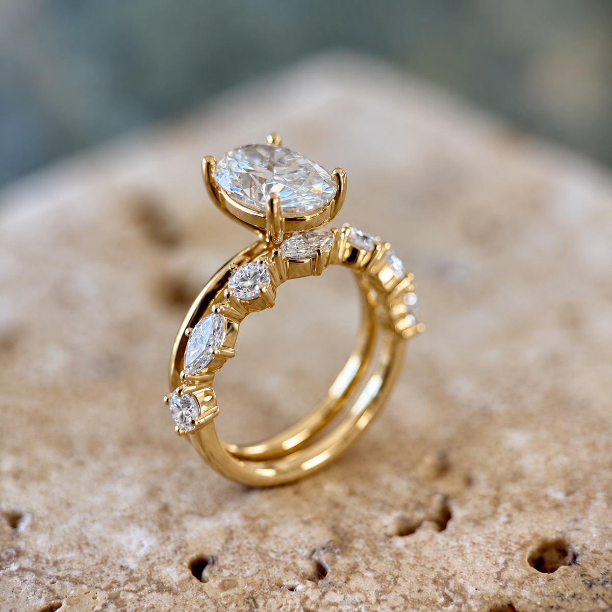 Marquise & Round Cut Band - 0.70ct