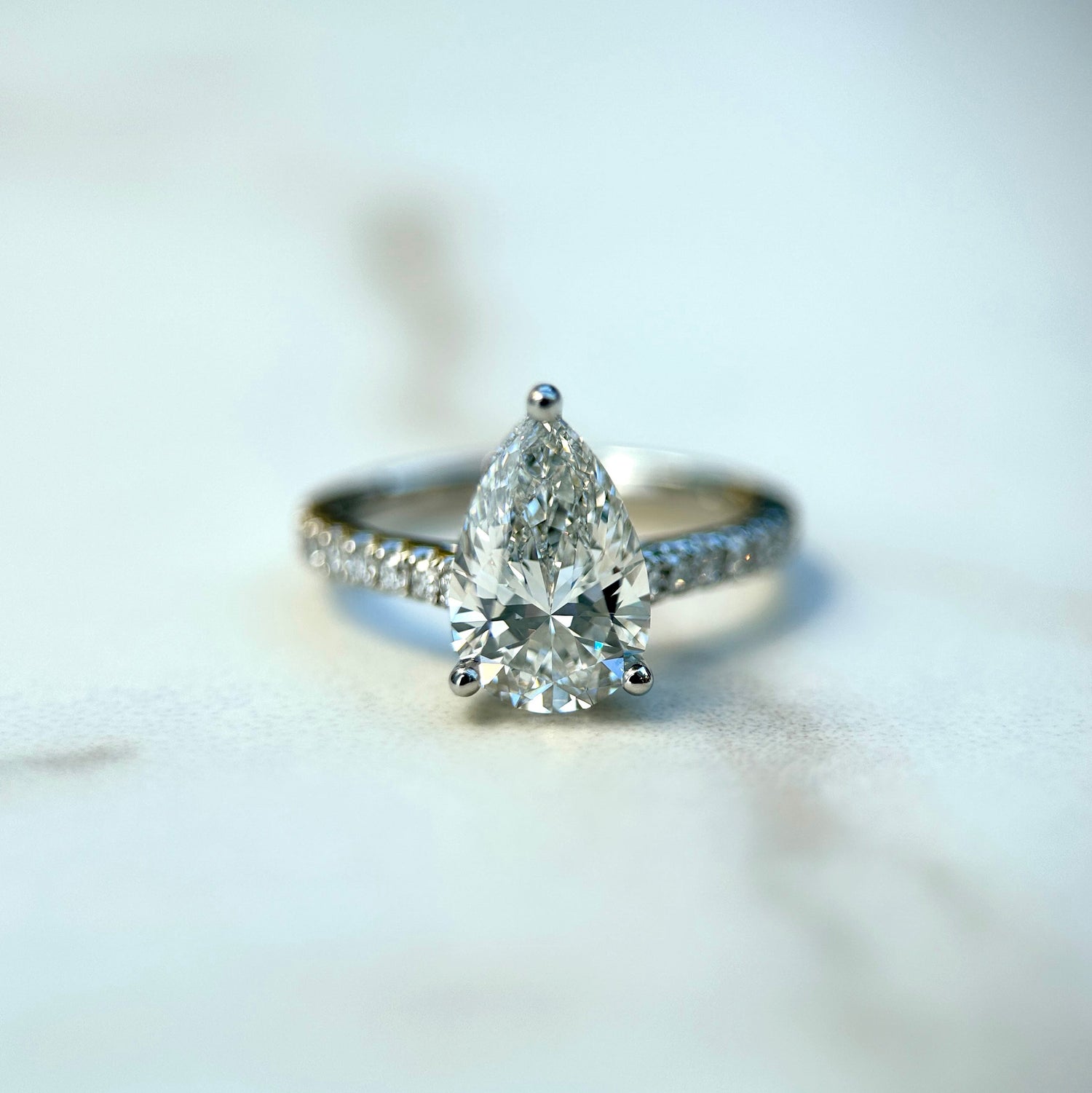 Pear Engagement Rings