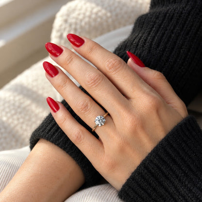 Classic Round Cut Solitaire (4 prong) - 1.80ct+ (8mm+, D/E & VVS)