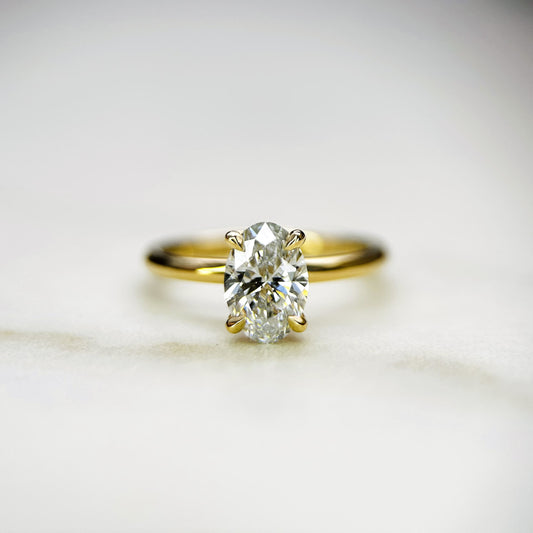 Classic Oval Cut Solitaire - 1ct+ (8mm+, D/E & VVS)