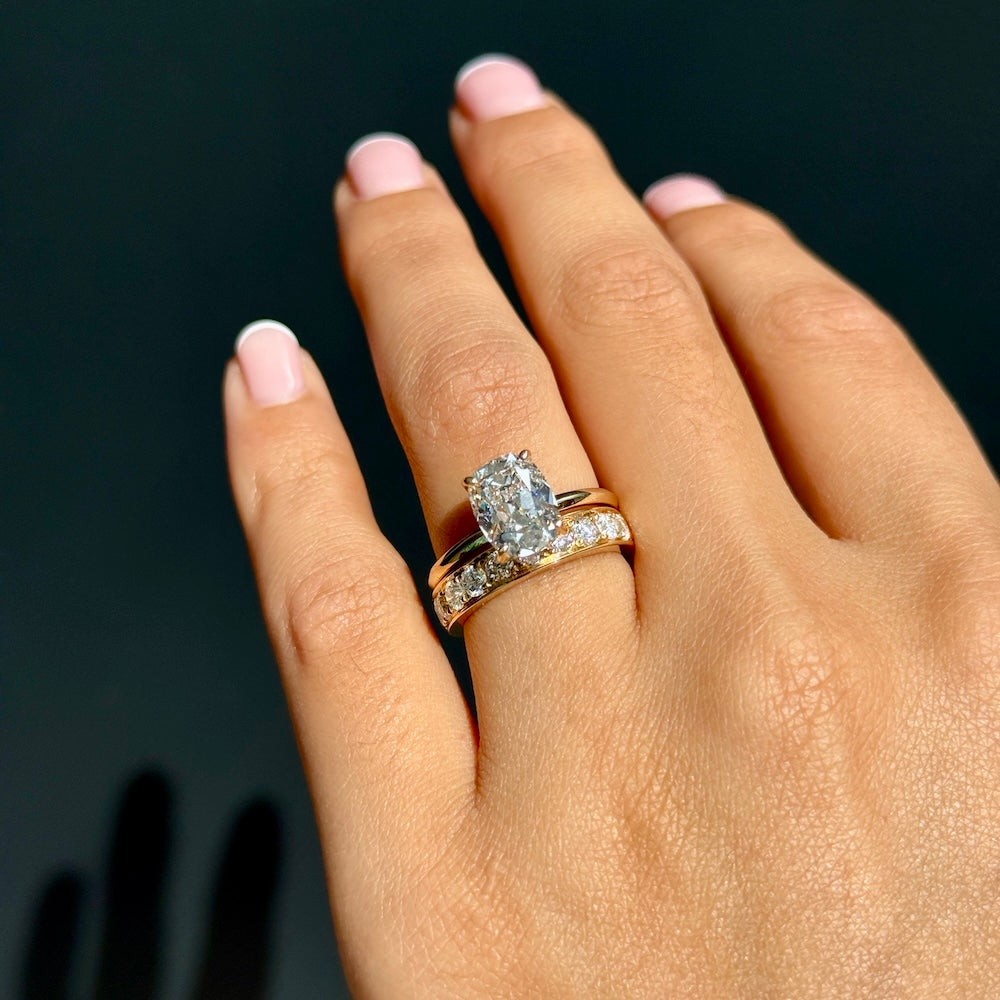 1ct Grain set diamond band