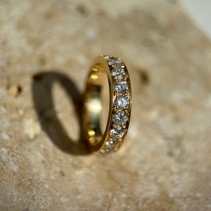 1ct Grain set diamond band