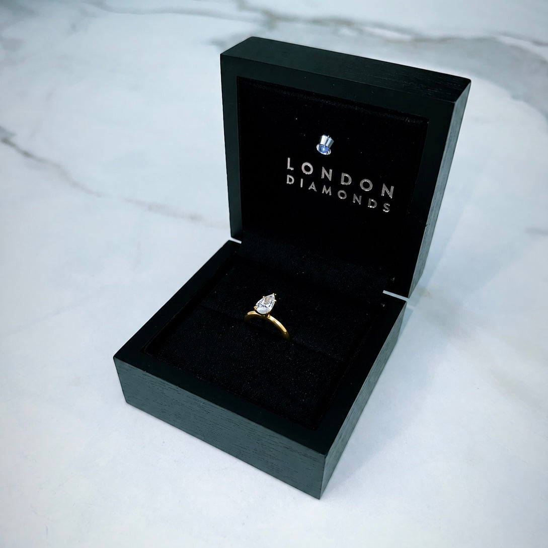 Classic Pear Cut Solitaire - 1ct+ (D/E & VVS)