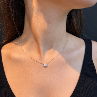 East to West Oval cut Pendant - 1ct