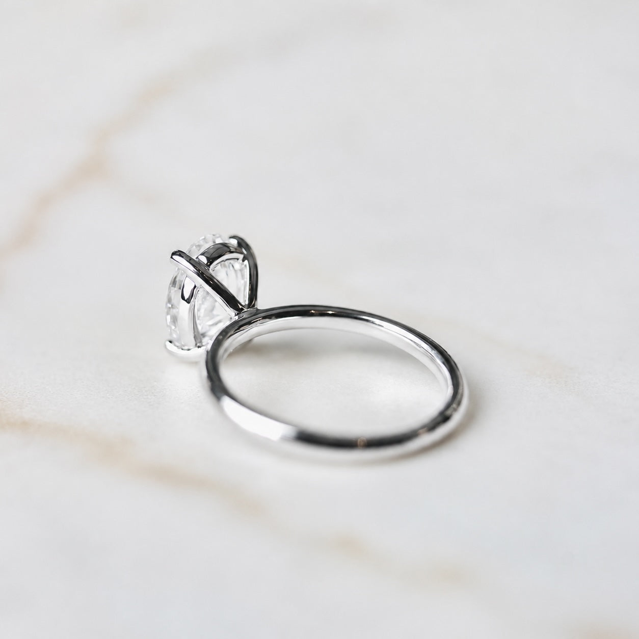 Classic Oval Cut Solitaire - 2ct+ (10mm+, D/E & VS1+)