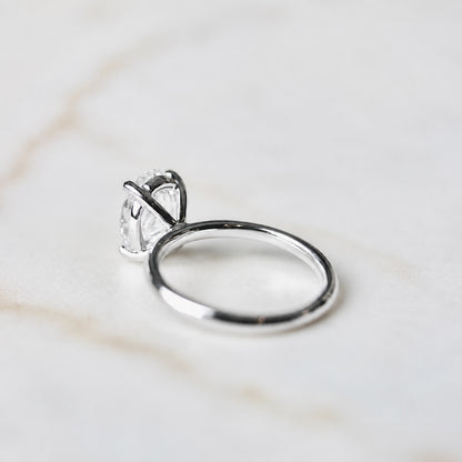 Classic Oval Cut Solitaire - 2ct+ (10mm+, D/E & VS1+)
