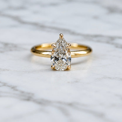Classic Pear Cut Solitaire - 1ct+ (D/E & VVS)