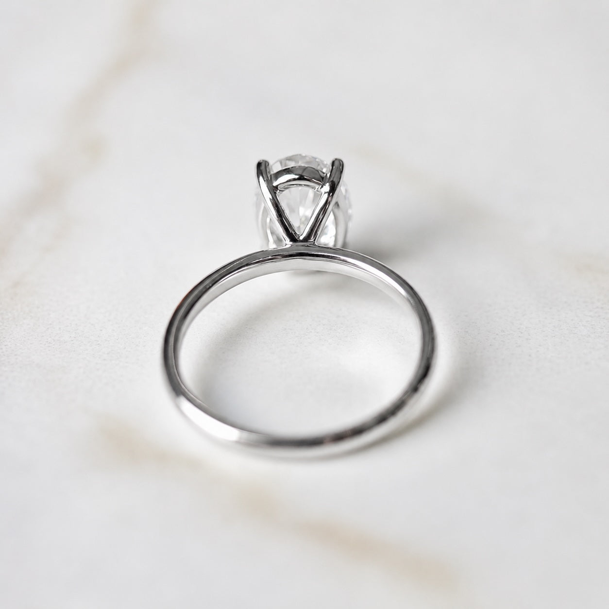 Classic Oval Cut Solitaire - 2ct+ (10mm+, D/E & VS1+)