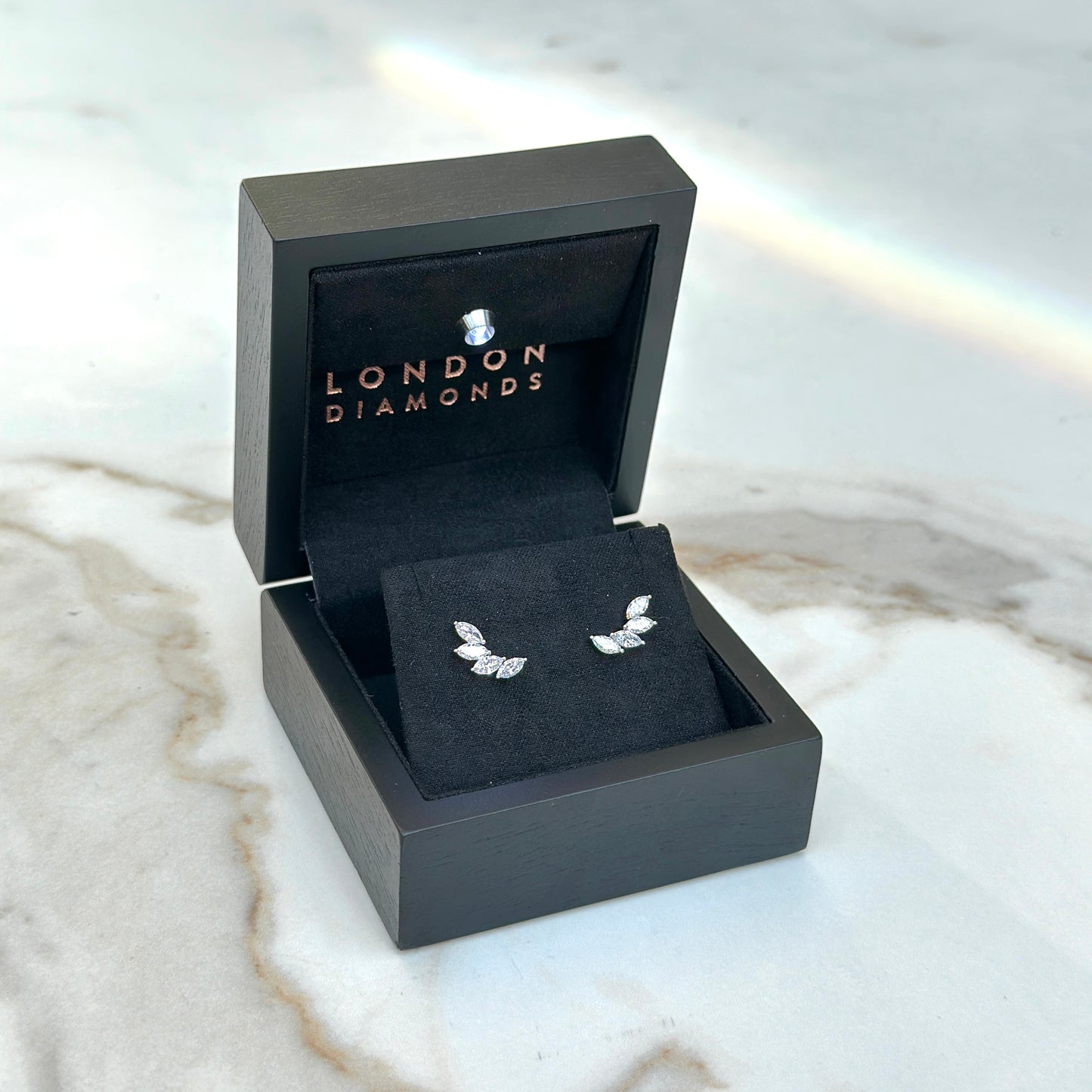 4 Marquise studs - 1.20ct+