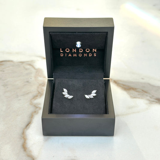 4 Marquise studs - 1.20ct+