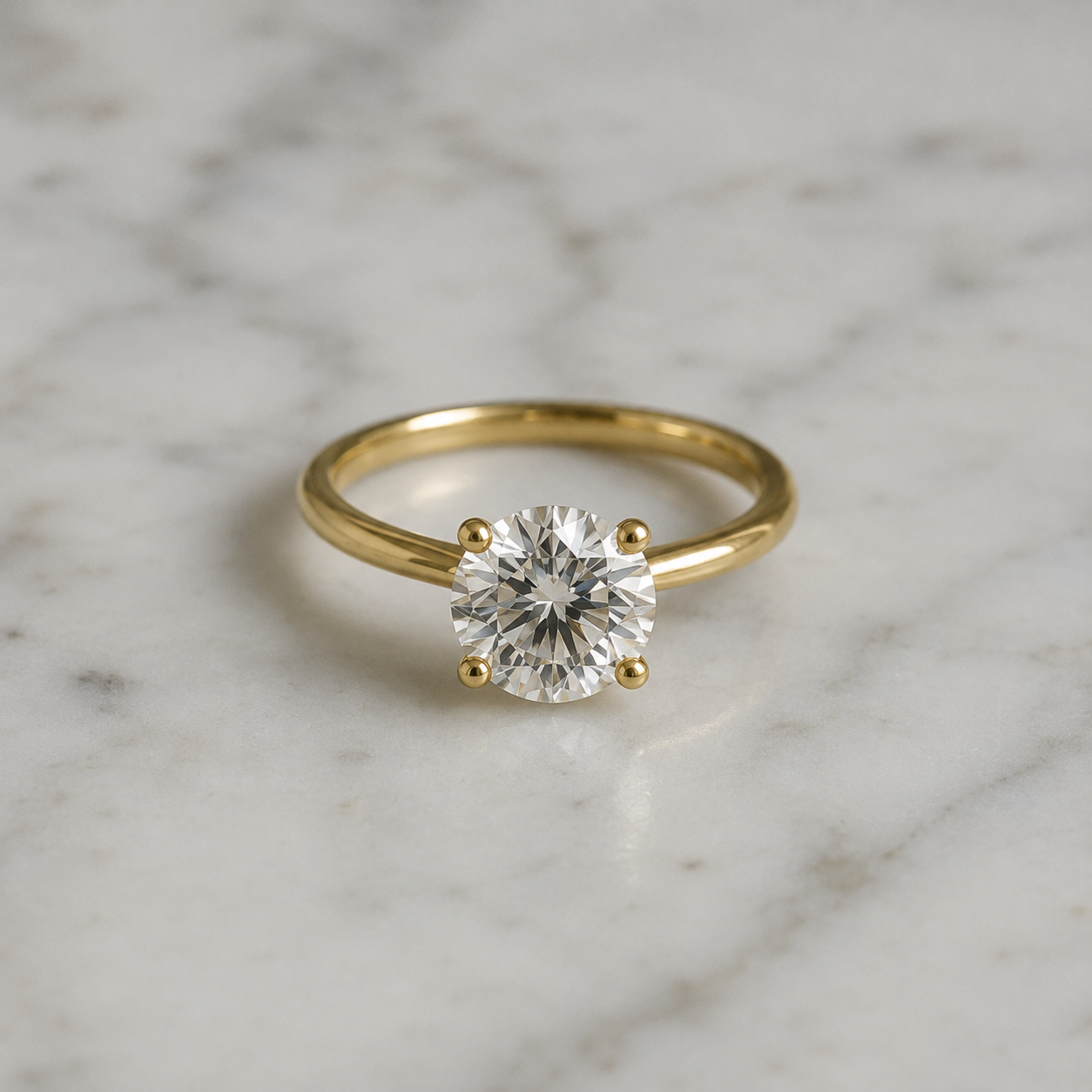 Classic Round Cut Solitaire (4 prong) - 1.80ct+ (8mm+, D/E & VVS)
