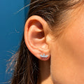 Lotus Flower studs - 0.75ct+