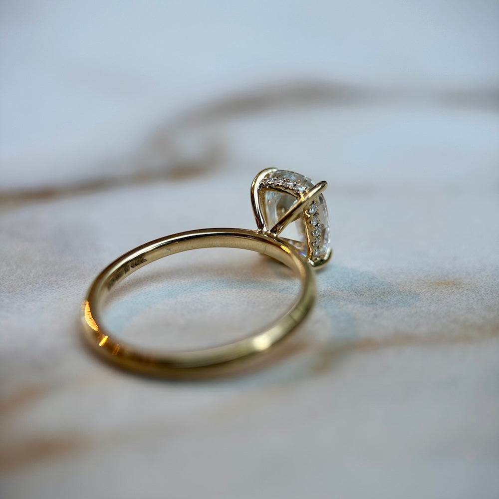 Antique Cushion Cut Hidden Halo - 2.5ct+ (10mm+, D/E & VVS)