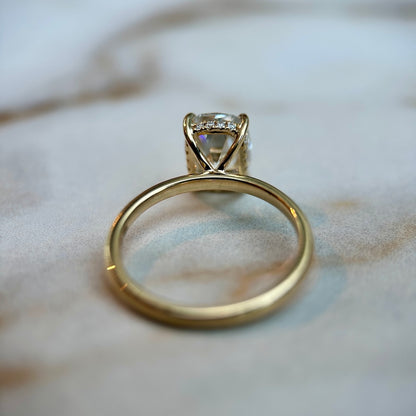 Antique Cushion Cut Hidden Halo - 2.5ct+ (10mm+, D/E & VVS)