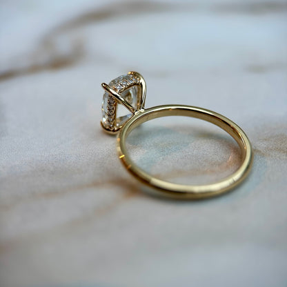 Antique Cushion Cut Hidden Halo - 2.5ct+ (10mm+, D/E & VVS)