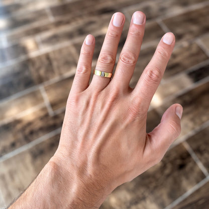 Model hand wearing Baguette Diamond Band - 5mm
