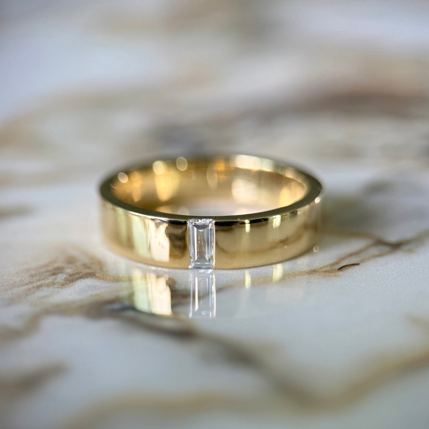 Baguette Diamond Band - 5mm