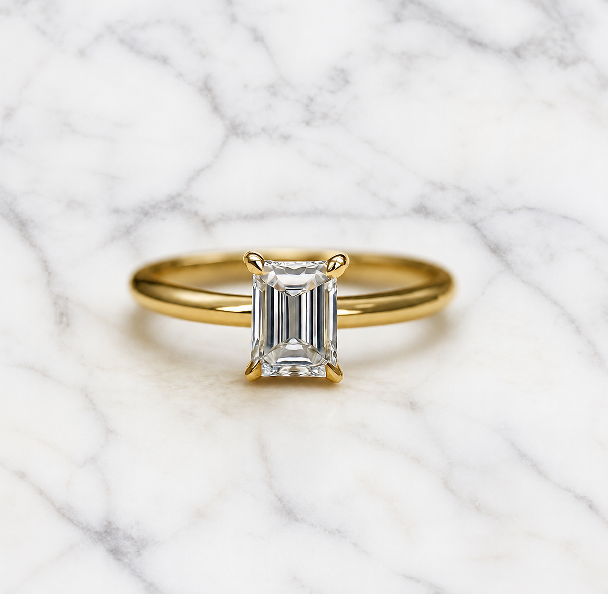 Classic Emerald Cut Solitaire - 1ct+ (D/E & VVS)