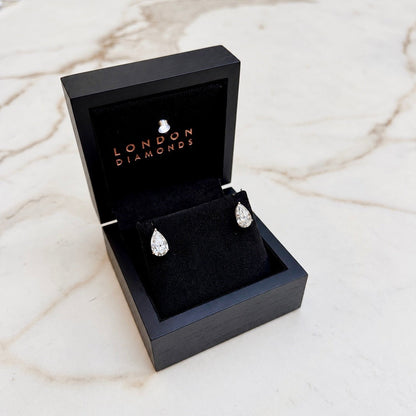 Large Pear Studs - 3ct+