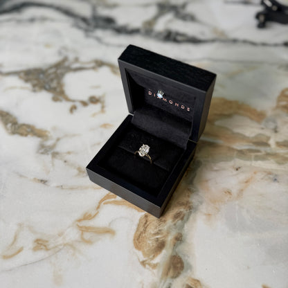 London Diamonds Cathedral Set Classic Oval Cut Hidden Halo - 3ct+ (11.5mm+, D/E & VVS)