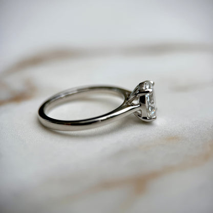 Cathedral Set Classic Oval Cut Solitaire - 1.20ct+ (8.5mm+, D/E & VVS)