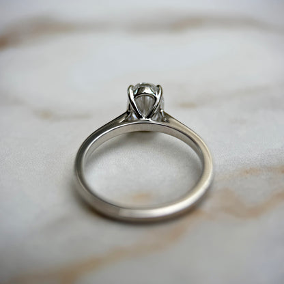 Cathedral Set Classic Oval Cut Solitaire - 1.20ct+ (8.5mm+, D/E & VVS)