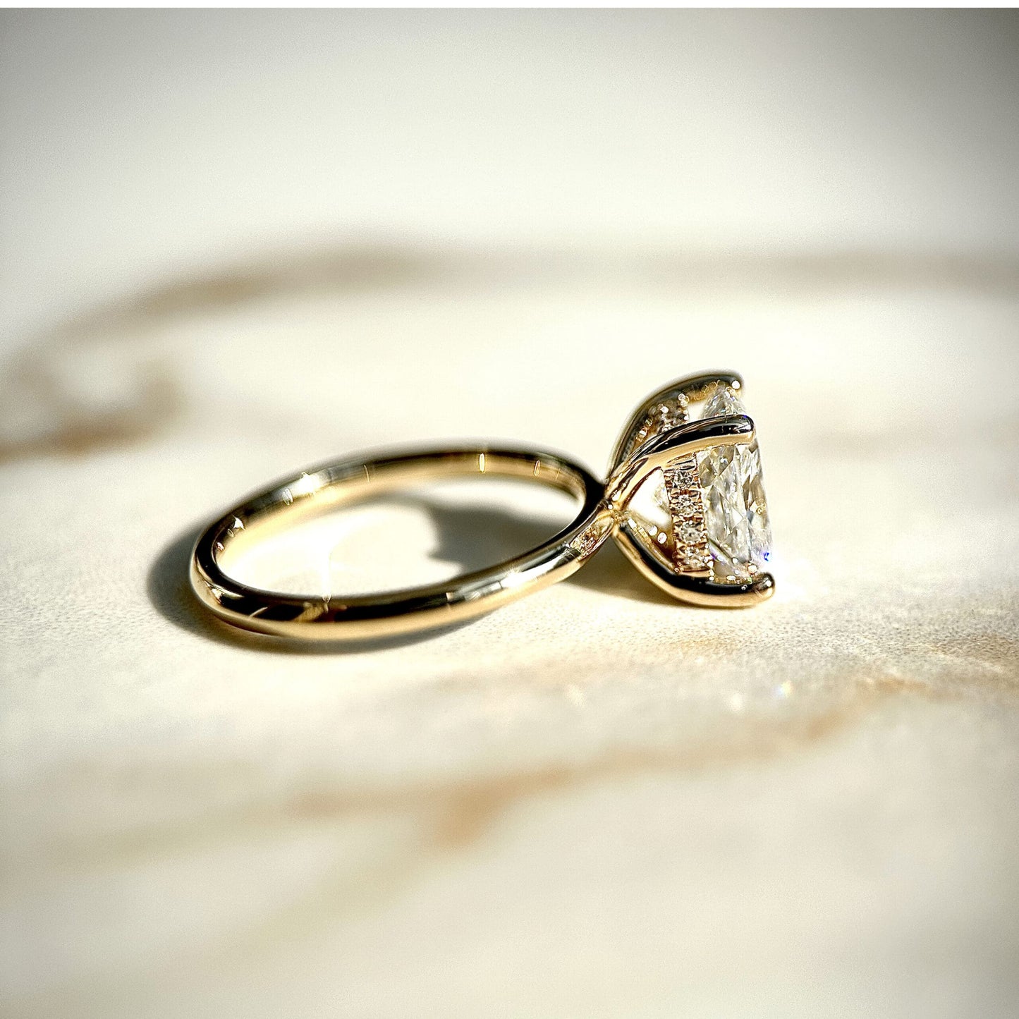 Classic Cushion Cut Hidden Halo - 2ct+ (D/E & VVS)