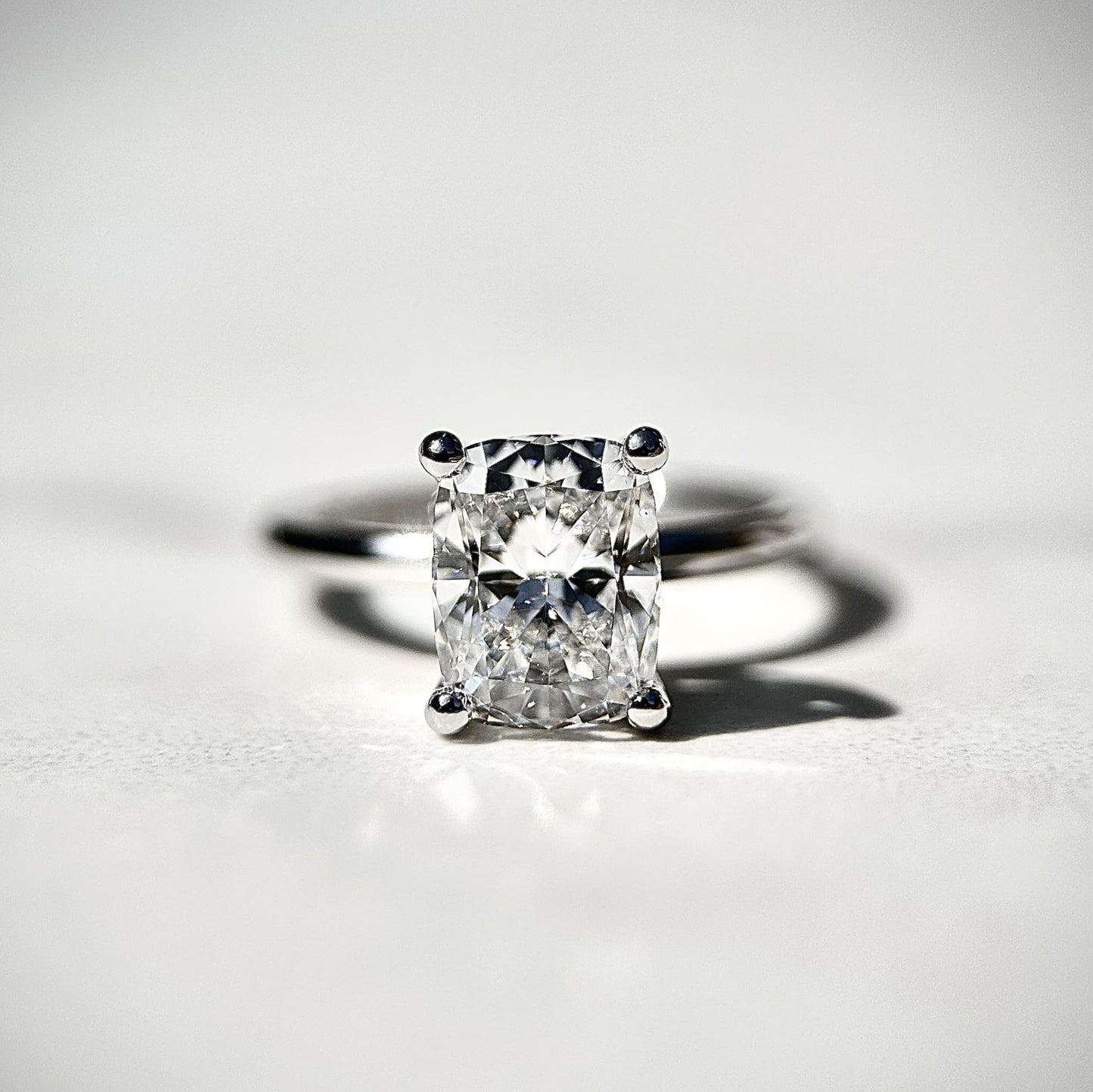 Classic Cushion Cut Solitaire - 2ct+ (D/E & VVS)