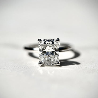 Classic Cushion Cut Solitaire - 2ct+ (D/E & VVS)