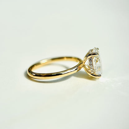 Classic Oval Cut Hidden Halo - 2ct+ (10mm+, D/E & VVS)