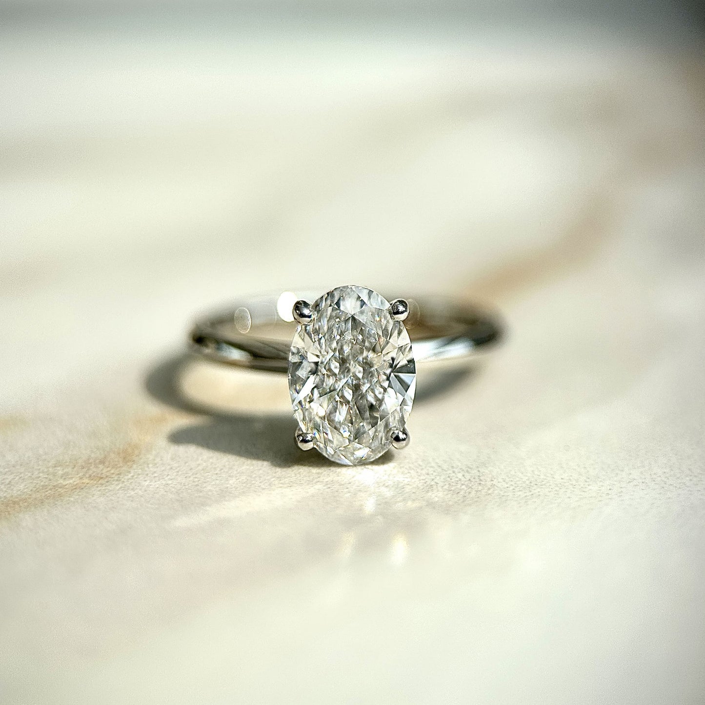 Classic Oval Cut Hidden Halo - 1.50ct+ (9mm+, D/E & VVS)