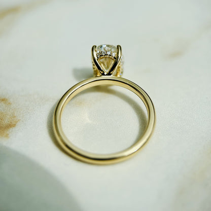 Classic Oval Cut Hidden Halo - 1.50ct+ (9mm+, D/E & VVS)