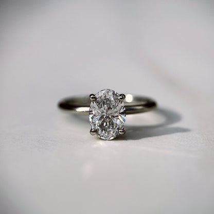 Classic Oval Cut Solitaire - 1.20ct+ (8.5mm+, D/E & VVS)