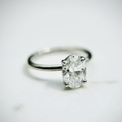 Classic Oval Cut Solitaire - 1.20ct+ (8.5mm+, D/E & VVS)