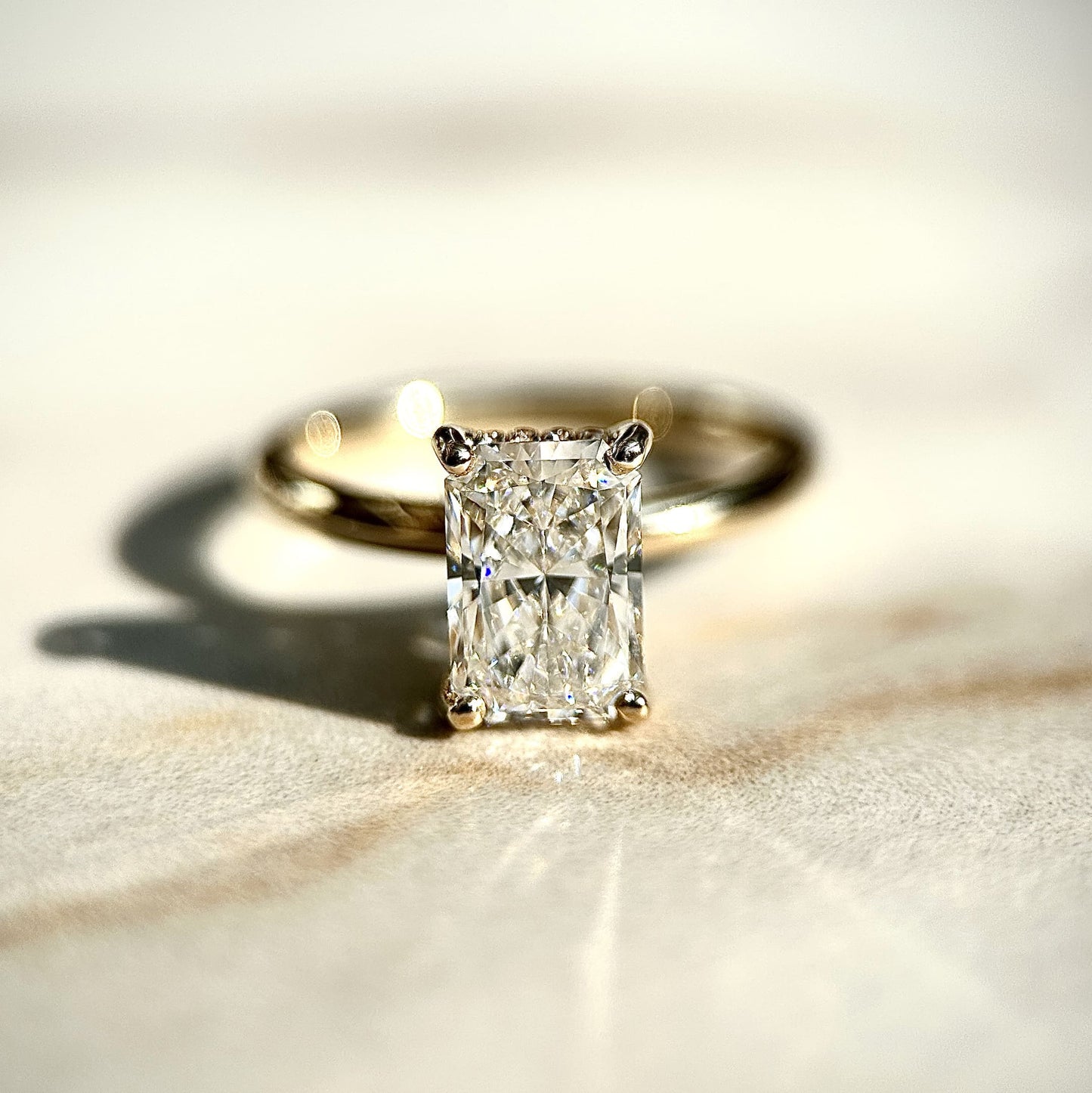 Classic Radiant Cut Hidden Halo - 1.50ct+ (8mm+, D/E & VVS)