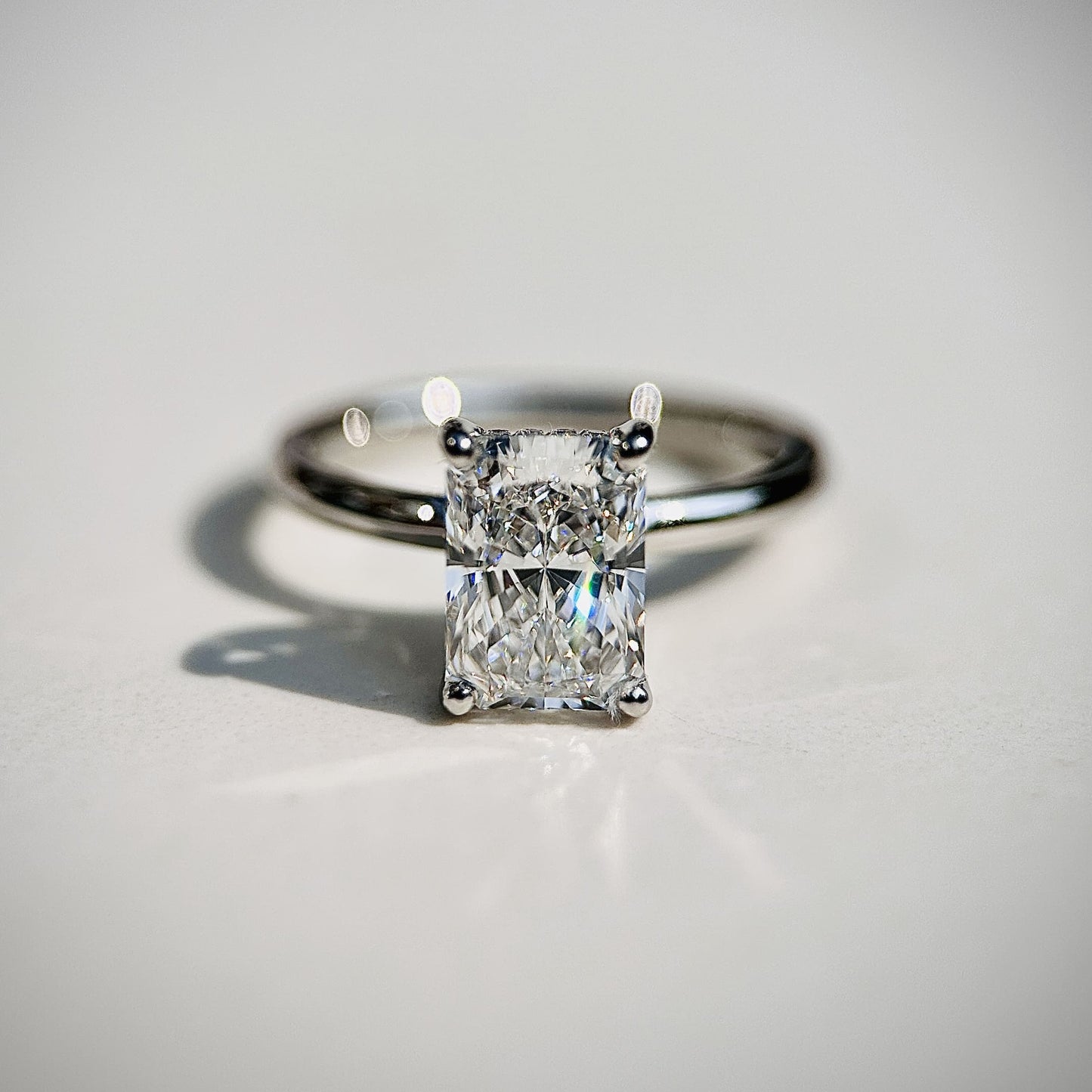 Classic Radiant Cut Hidden Halo - 1.50ct+ (8mm+, D/E & VVS)