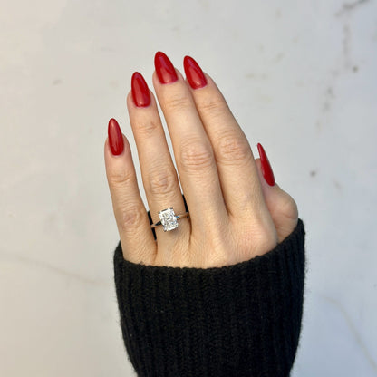 Classic Radiant Cut Solitaire - 2ct+ (9mm+, D/E & VVS)