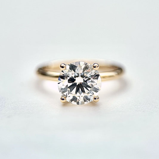 Classic Round Cut Solitaire (4 prong) - 1.80ct+ (8mm+, D/E & VVS)