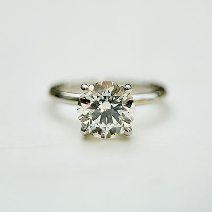 Classic Round Cut Solitaire (4 prong) - 1.80ct+ (8mm+, D/E & VVS)