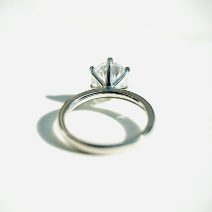 Classic Round Cut Solitaire (6 prong) - 2ct+ (8.2mm+, D/E & VVS)