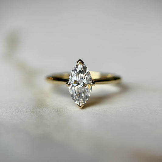 Classic Marquise Cut Solitaire - 1ct+ (D/E & VVS)