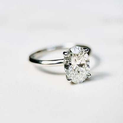 Classic Oval Cut Hidden Halo - 1.80ct+ (9.5mm+, D/E & VVS)