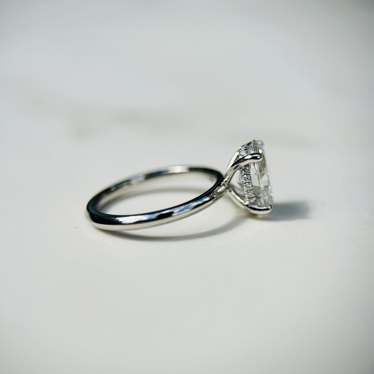 Classic Oval Cut Hidden Halo - 1.80ct+ (9.5mm+, D/E & VVS)