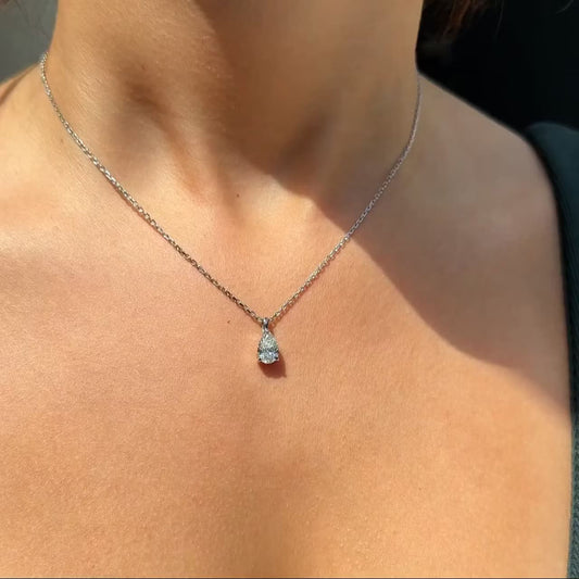 Classic Pear Cut Pendant - 1ct